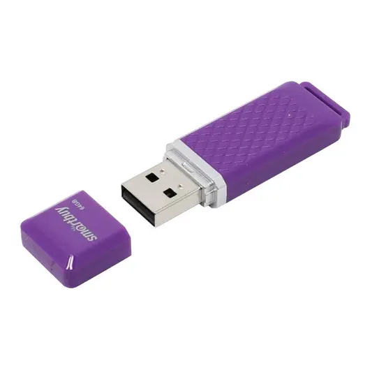 Память Smart Buy &quot;Quartz&quot;  64GB, USB 2.0 Flash Drive, фиолетовый, фото 1
