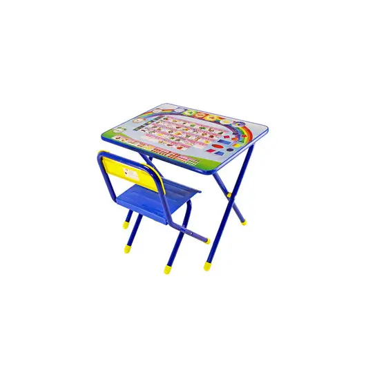 Набор складной мебели №1 (стол + стул) ДЭМИ &quot;Алфавит (синий)&quot;, 2 группа, фото 1