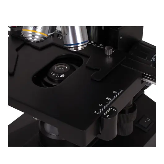 Микроскоп лабораторный LEVENHUK 320, 40–1600 кратный, монокулярный, 4 объектива, 18273, фото 9