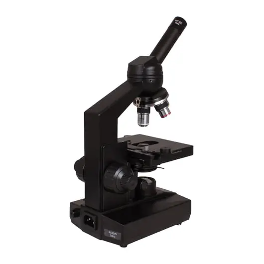 Микроскоп лабораторный LEVENHUK 320, 40–1600 кратный, монокулярный, 4 объектива, 18273, фото 3