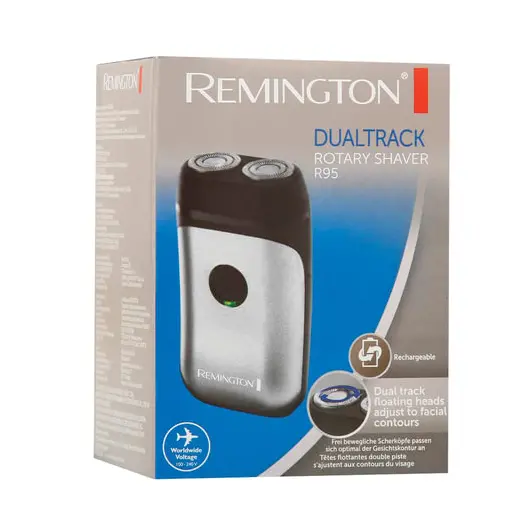 Электробритва REMINGTON R95, 2 головки, сеть+аккумулятор, сухое бритье, черная, фото 7