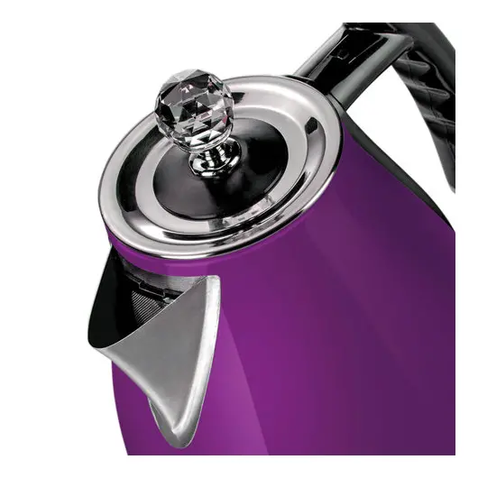 Чайник UNIT UEK-263, 1,7 л, 2000 Вт, закрытый нагревательный элемент, сталь, фиолетовый, 297654, фото 5