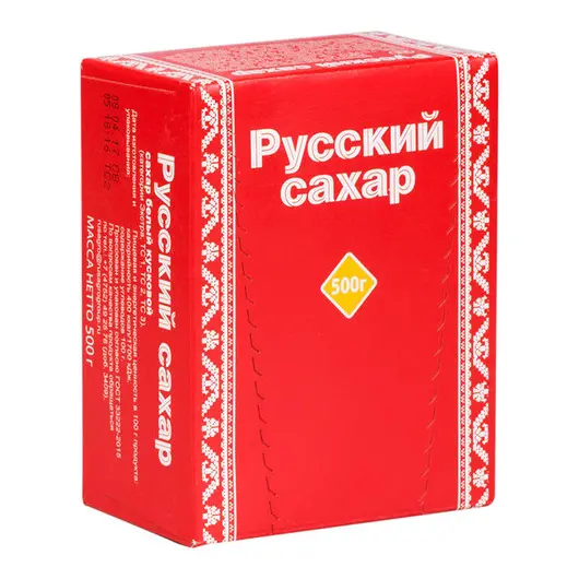 Сахар-рафинад Русский сахар, 0,5кг, картонная коробка, фото 1