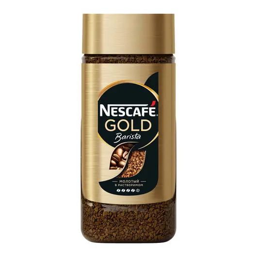 Кофе растворимый Nescafe &quot;Gold. Barista&quot;, сублимированный, с молотым, стеклянная банка, 85г, фото 1