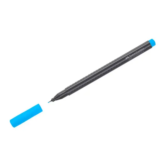 Ручка капиллярная Faber-Castell &quot;Grip Finepen&quot; светло-синяя, 0,4мм, трехгранная, фото 1