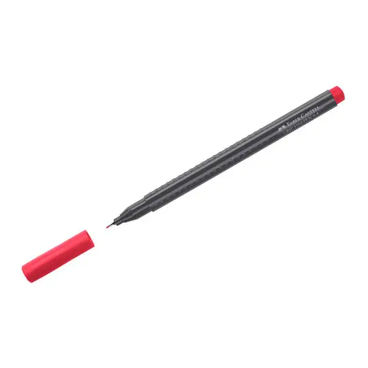 Ручка капиллярная Faber-Castell &quot;Grip Finepen&quot; карминная, 0,4мм, трехгранная, фото 1