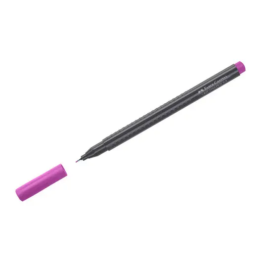 Ручка капиллярная Faber-Castell &quot;Grip Finepen&quot; фиолетовая, 0,4мм, трехгранная, фото 1