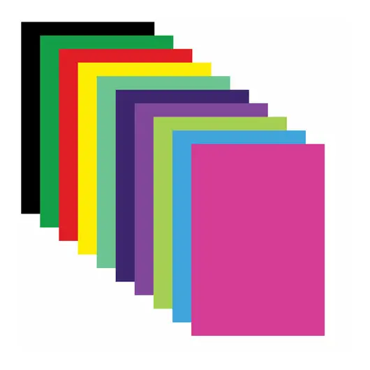 Цветная бумага А4 мелованная (глянцевая), 20 листов 10 цветов, в папке, BRAUBERG, 210х297 мм, 124784, фото 2