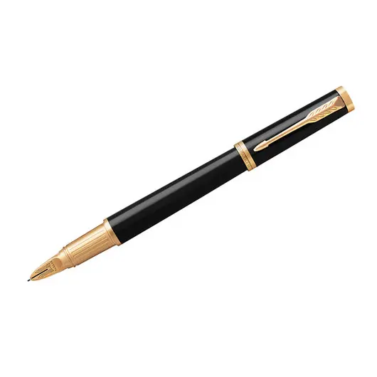 Ручка Пятый пишущий узел Parker &quot;Ingenuity Large Laque Black GT&quot; черная, 0,8мм, подар. уп., фото 1