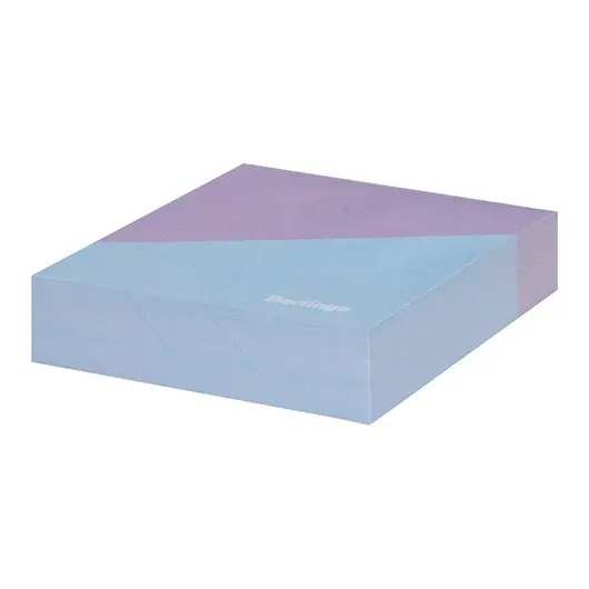 Блок для записи декоративный на склейке Berlingo &quot;Haze&quot; 8,5*8,5*2, сиреневый/голубой, 200л., фото 1