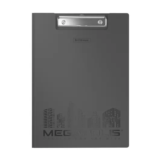 Папка-планшет с зажимом Erich Krause &quot;Megapolis&quot; А4, пластик, черный, фото 1