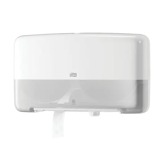 Диспенсер для туалетной бумаги TORK (Система T2) Elevation, mini, двойной, белый, 555500, фото 1