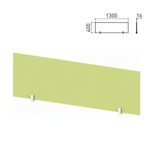 Экран-перегородка &quot;Кубика&quot;, 1300х16х400 мм, зеленый (КОМПЛЕКТ), фото 1