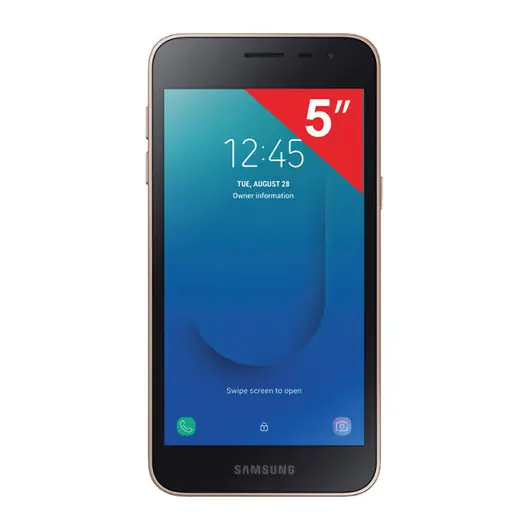 Смартфон SAMSUNG Galaxy J2 Core, 2 SIM, 5&quot;, 4G (LTE), 5/8 Мп, 8 Гб, microSD, золотой, пластик, SM-J260FZDRSER, фото 1