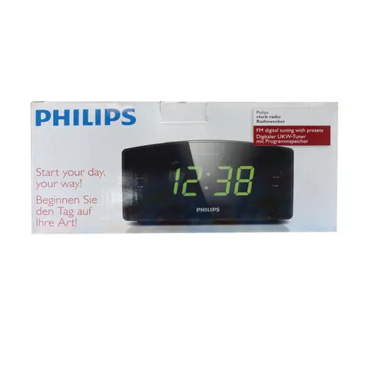 Часы-радиобудильник PHILIPS AJ3400/12, ЖК-дисплей, FM-диапазон, 2 вида сигнала, повтор, таймер, фото 3
