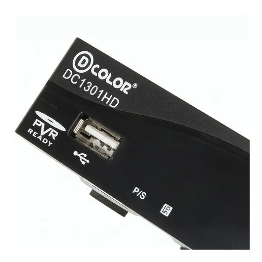 Приставка для цифрового ТВ DVB-T2 D-COLOR DC1301HD, RCA, HDMI, USB, дисплей, пульт ДУ, фото 4