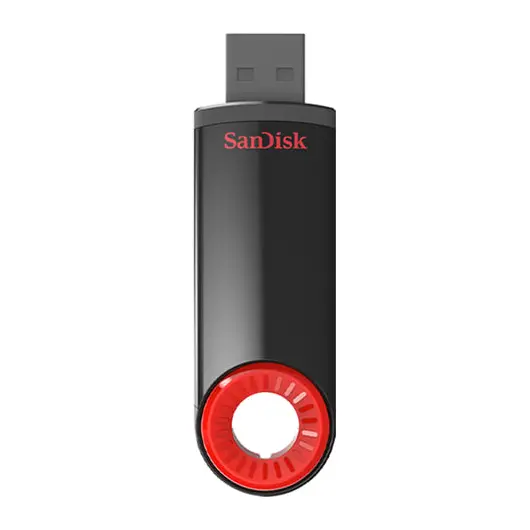Флэш-диск 16 GB, SANDISK Cruzer Dial, USB 2.0, черный/красный, SDCZ57-016G-B35, фото 2