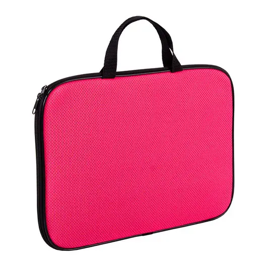 Папка-сумка с ручками А4, 1 отделение на молнии Color Zone, розовый, фото 1