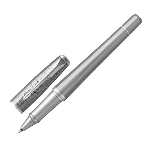 Ручка-роллер PARKER &quot;Urban Premium Silvered Powder CT&quot;, корпус серебристый, хромированные детали, черная, 1931586, фото 1