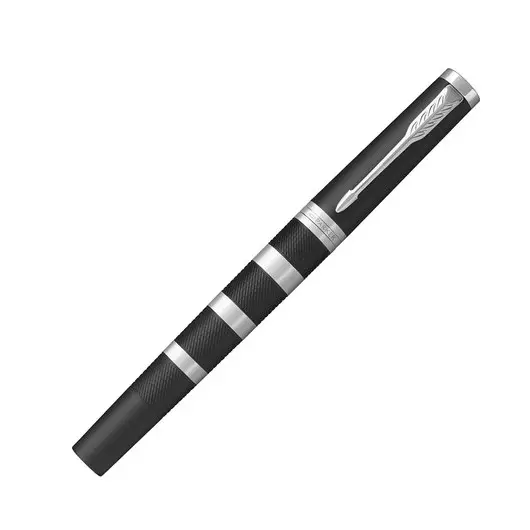 Ручка&quot;Пятый пишущий узел&quot; PARKER &quot;Ingenuity Premium Black Rubber &amp; Metal CT&quot;, корпус черный, хромированные детали, черная, 1931463, фото 4