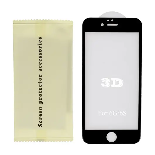 Защитное стекло для iPhone 6/6S Full Screen (3D), RED LINE, черный, УТ000008166, фото 3