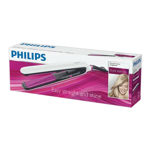 Выпрямитель для волос PHILIPS HP8319/60, 1 режим, 210 °С, керамика, белый, фото 2