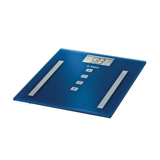 Весы напольные BOSCH PPW3320, электронные, вес до 180 кг, квадратные, стекло, синие, фото 2