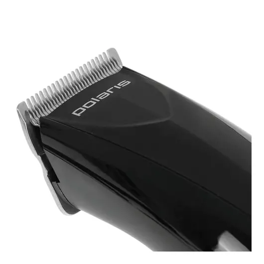 Машинка для стрижки волос POLARIS PHC 1014S, 5 установок длины, 4 насадки, сеть, черный, фото 5
