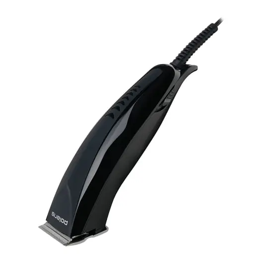 Машинка для стрижки волос POLARIS PHC 1014S, 5 установок длины, 4 насадки, сеть, черный, фото 1