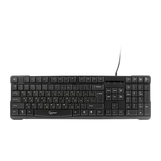 Клавиатура проводная GEMBIRD KB-8352U-BL, USB, 104 клавиши + 1 дополнительная клавиша, черная, фото 1