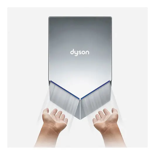 Сушилка для рук DYSON HU02, 1000 Вт, время сушки 12 секунд, поликарбонат, никель, фото 3