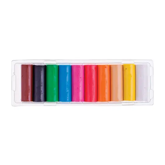 Пластилин классический KOH-I-NOOR, 10 цветов, 100 г, пластиковая упаковка, европодвес, 01315S1001PSRU, фото 2