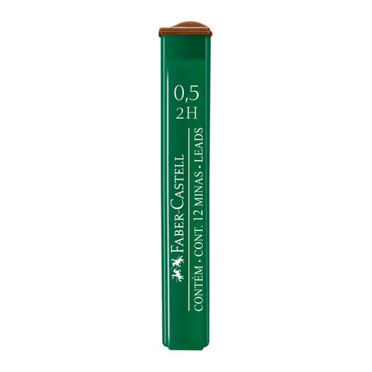 Грифели для механических карандашей Faber-Castell &quot;Polymer&quot;, 12шт., 0,5мм, 2H, фото 1