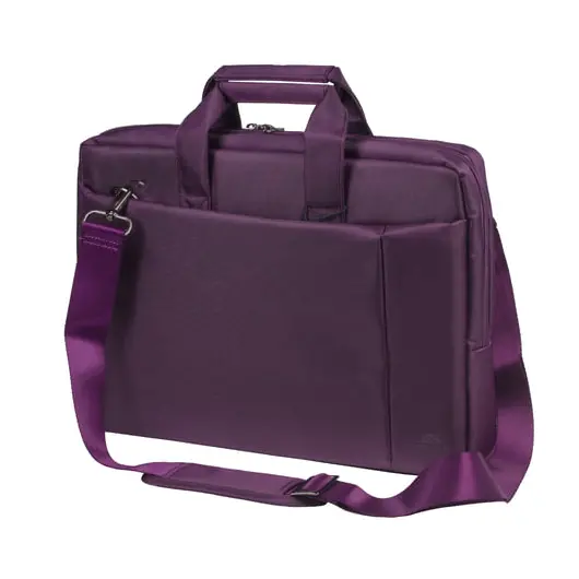 Сумка деловая RIVACASE, 39x29х7 см, отделение для планшета и ноутбука 15,6&quot;, ткань, пурпурная, 8231 Purple, фото 1