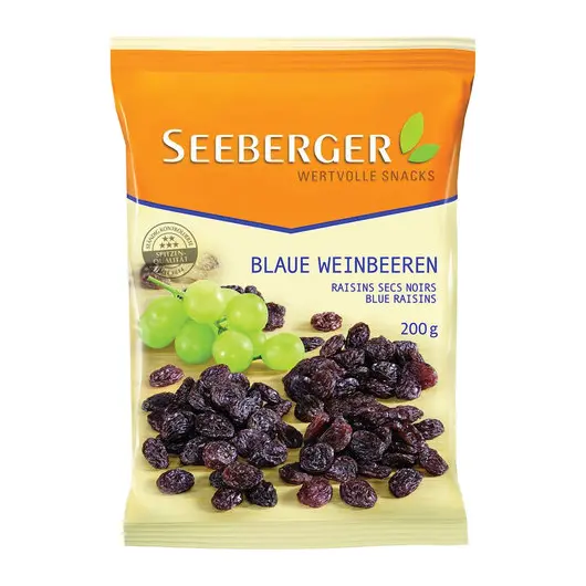 Изюм SEEBERGER из темного винограда, 200 г, SE1614507, фото 1