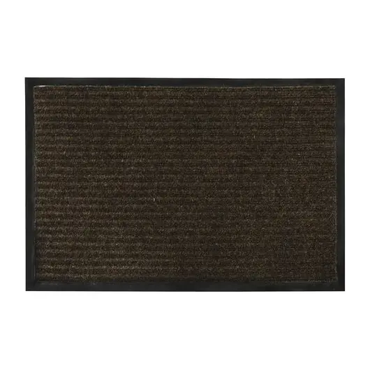 Коврик входной ворсовый влаго-грязезащитный VORTEX, 90х60 см, толщина 7 мм, коричневый, 22090, фото 1