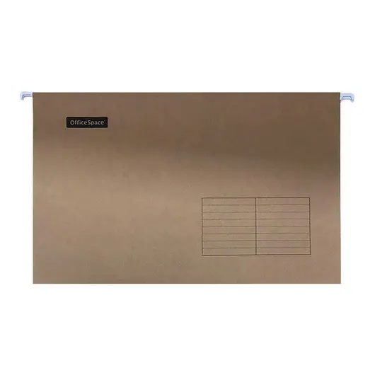 Подвесная папка OfficeSpace Foolscap (370*240мм), светло-коричневая, фото 1