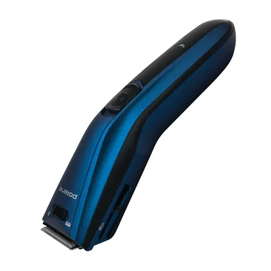 Машинка для стрижки волос POLARIS PHC 0502RC, 10 установок длины, 2 насадки, аккумулятор+сеть, синий, фото 1