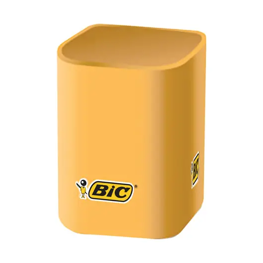 Подставка-органайзер (стакан для ручек) с логотипом BIC, 7х7х10 см, пластиковый, 935660, фото 1