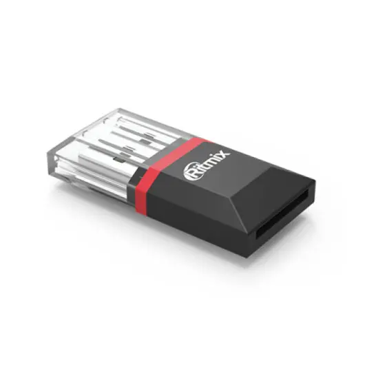 Картридер RITMIX CR-2010, USB 2.0, порт microSD, черный, 15119266, фото 1