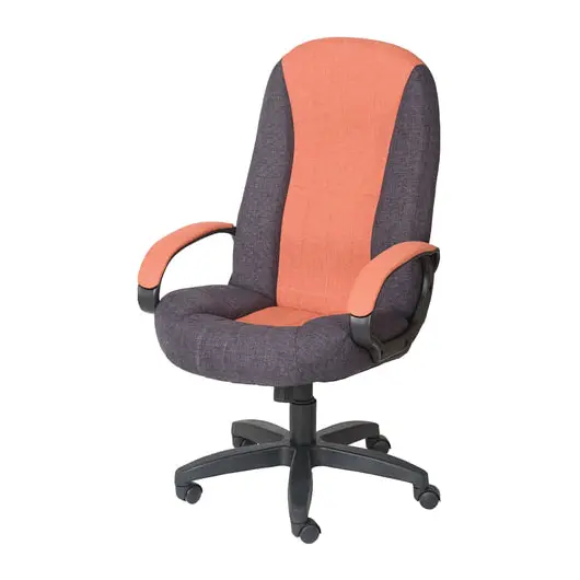 Кресло офисное &quot;Гармония HOME&quot;, CH 685, с подлокотниками, оранжевое/черно-фиолетовое, фото 3