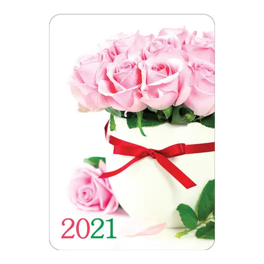 Календарь карманный Hatber &quot;Цветы&quot;, глянцевая ламинация, 2021г, фото 7