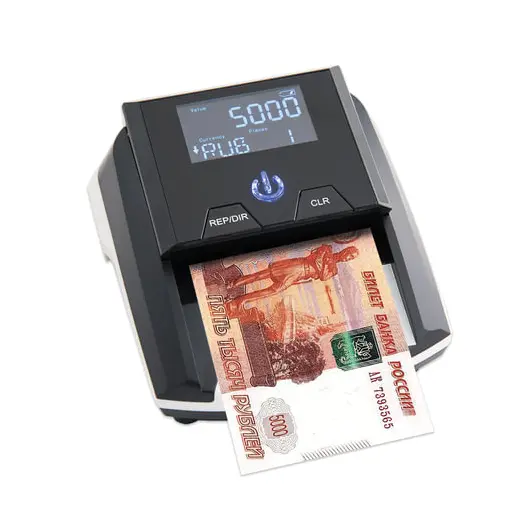 Детектор банкнот MERCURY D-20A LCD, автоматический, ИК-, магнитная детекция, черный, фото 2