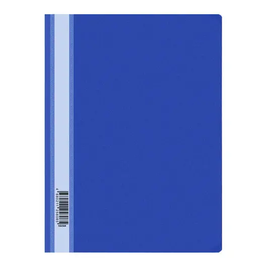 Папка-скоросшиватель пластик. OfficeSpace, А4, 160мкм, синяя с прозр. верхом, фото 2