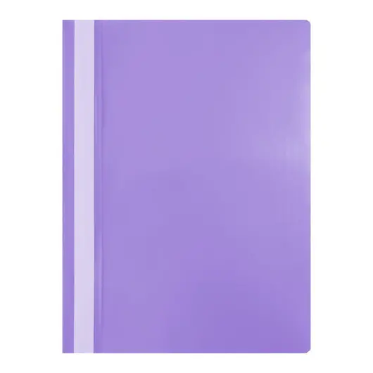 Папка-скоросшиватель пластик. OfficeSpace, А4, 120мкм, фиолетовая с прозр. верхом, фото 3