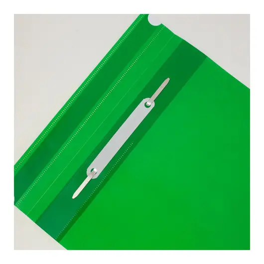 Папка-скоросшиватель пластик. Berlingo, А5, 180мкм, зеленая с прозр. верхом, индив. ШК, фото 3