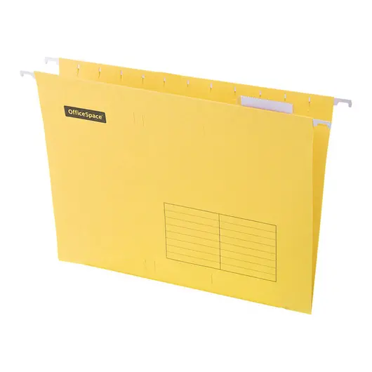 Подвесная папка OfficeSpace А4 (310*240мм), желтая, фото 1