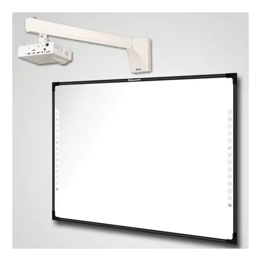 Кронштейн для проекторов настенный WIZE WTH140, 1 степень свободы, длина 140 см, 20 кг, белый, штанга + держатель, фото 3