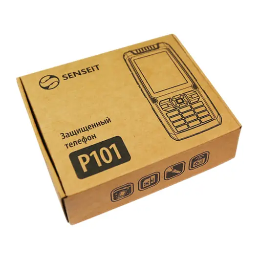Телефон мобильный SENSEIT P101, 2 SIM, 2,4&quot;, MicroSD, ударопрочный, водонепроницаемый, желтый, P101 жёлтый, фото 5