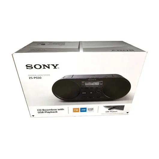 Магнитола SONY ZS-PS50B, CD, MP3, WMA, USB, AM/FM-тюнер, выходная мощность 4 Вт, черный, фото 6